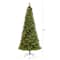 10ft. Pre-Lit White Mountain Pine & Pinecones Artificial Christmas Tree with Clear LED Lights